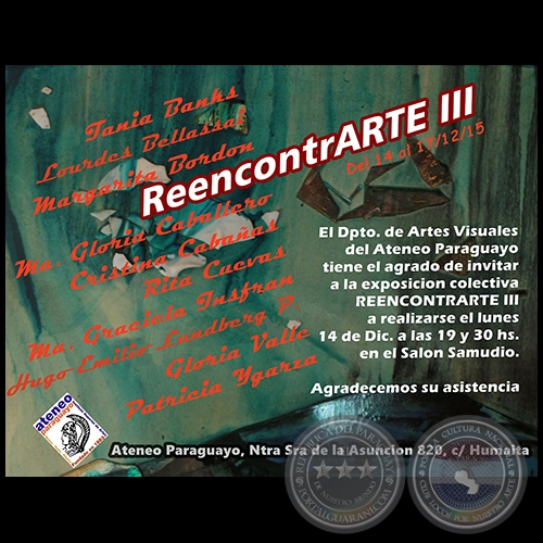 EXPOSICIÓN REENCONTRARTE III - Lunes 14 de Diciembre de 2015